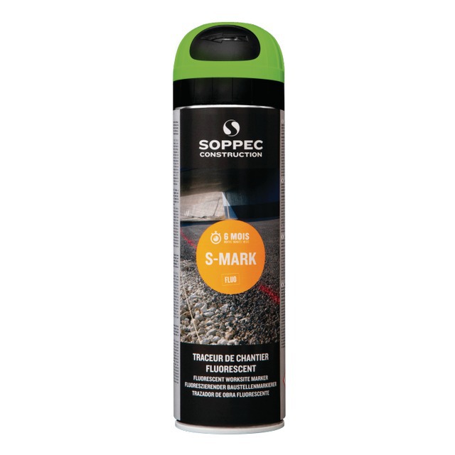 Traceur de Chantier Vert Fluorescent 500ML référence fournisseur 21312413